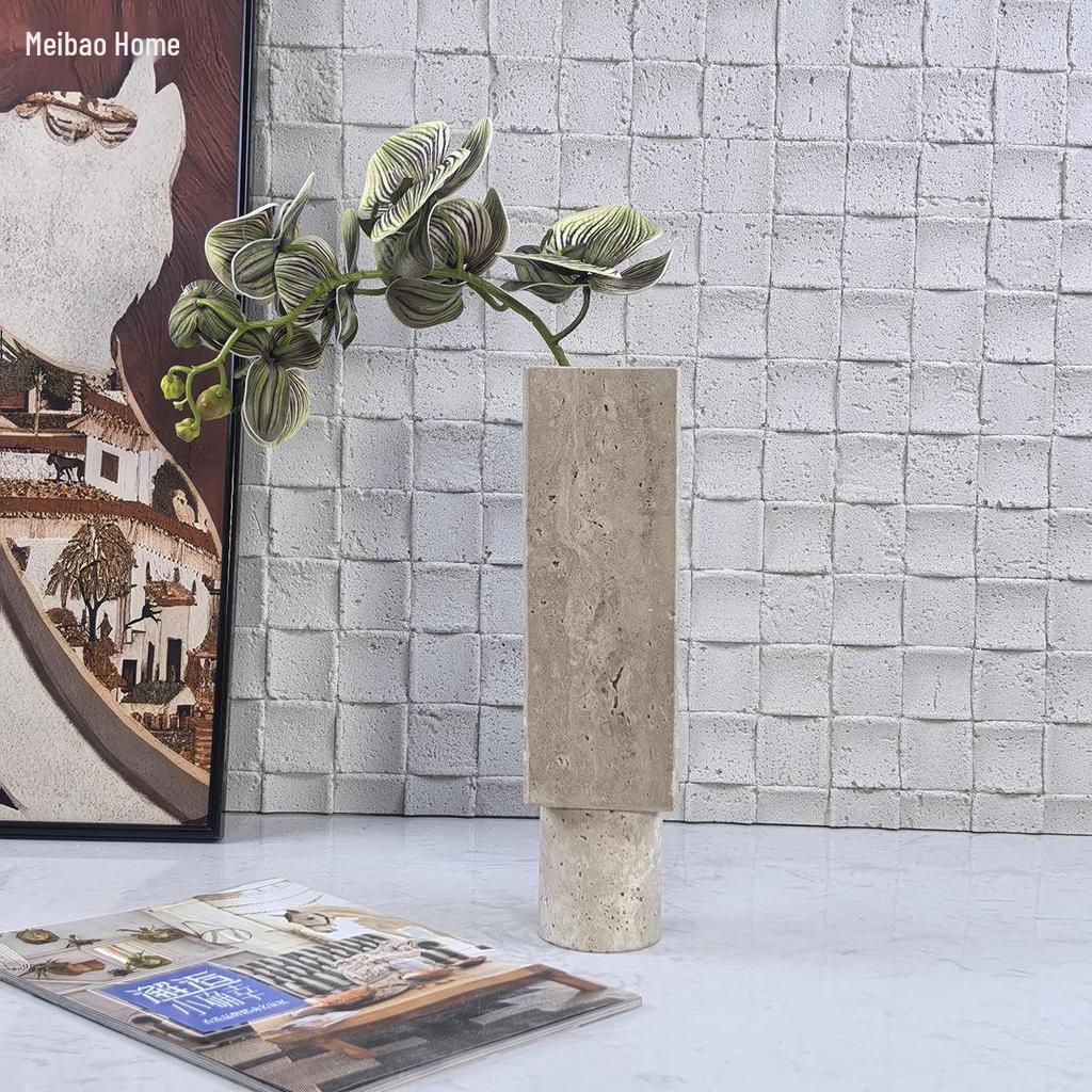 Meibao Geometrisk Marmorvas för Blomsterarrangemang - Hem-, Hotell- eller Showroomdekor