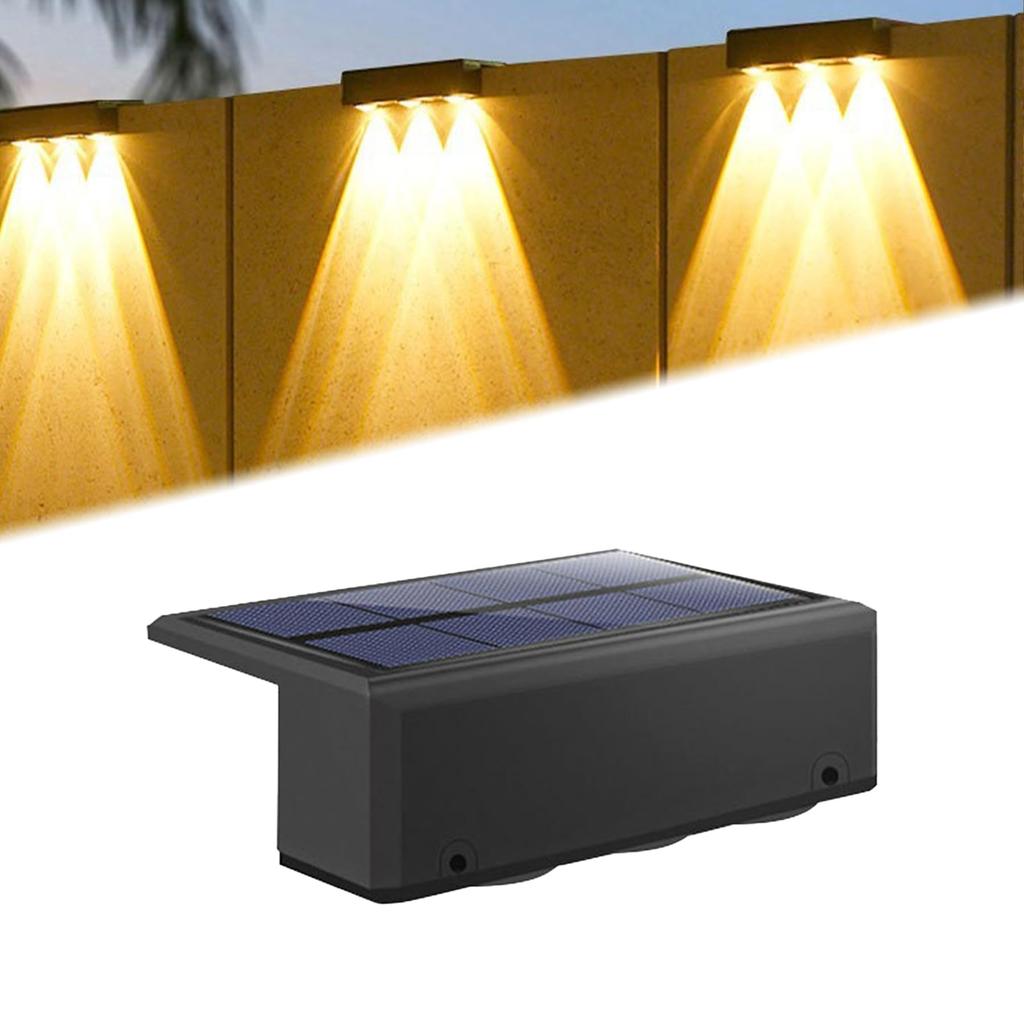 DODOGOD Solar Outdoor Fence Garden LED Solar Nameplate Indicator Entryway Gatepost Solar Easy Suitable for 1 Light, Light, Light, Light, Light, Light,