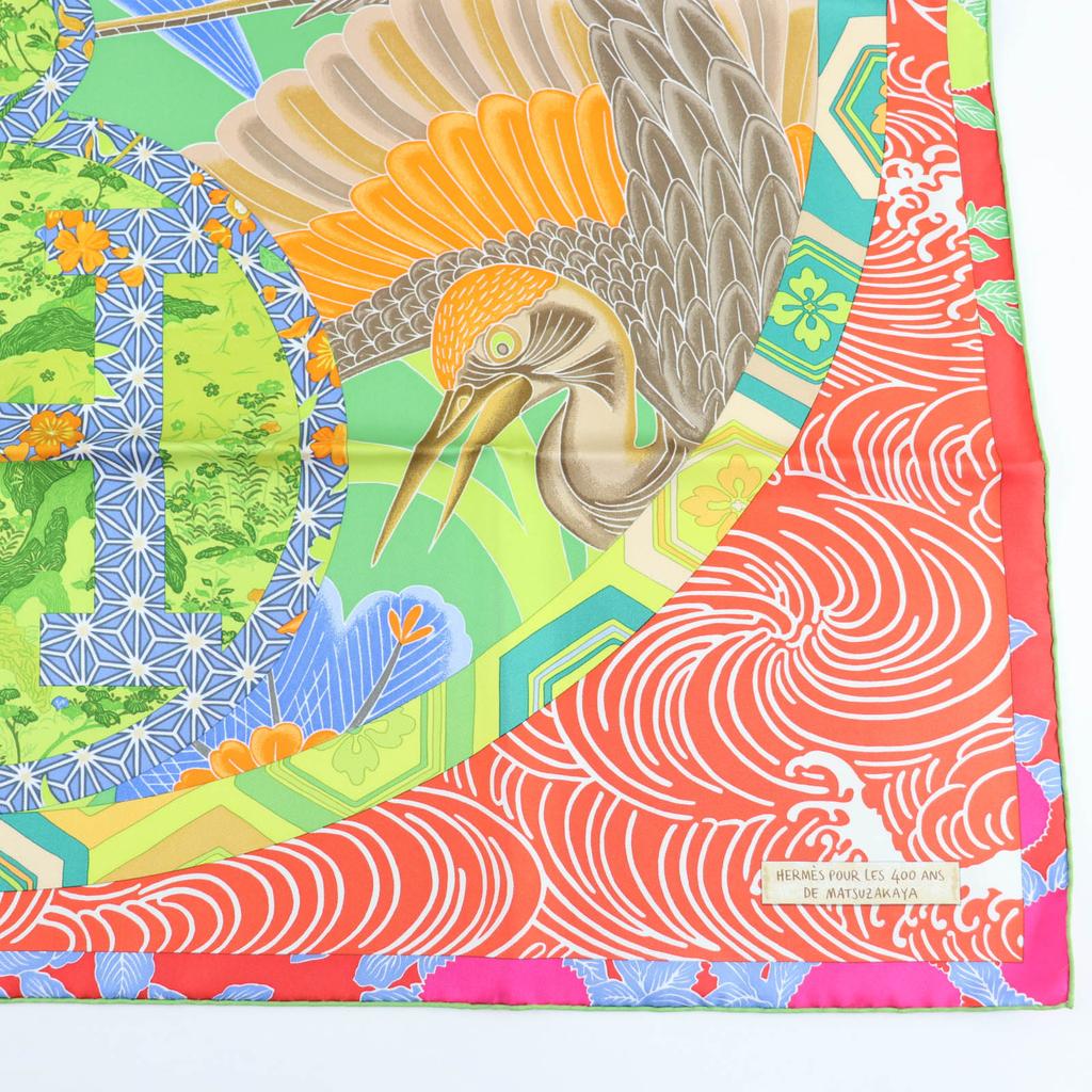 Pristine HERMES Scarf EX LIBRIS EN KIMONOS Kimono Ex Libris Silk Women Used