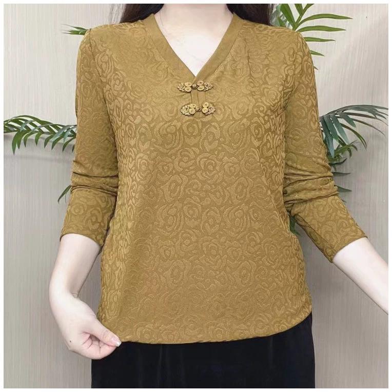 Cămăși la modă cu decolteu în V, nasturi, culoare uni, versatile, îmbrăcăminte pentru femei, toamnă iarnă, pulovere largi casual, bluză pentru navetă