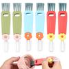 6Pcs Bottle Gap Cleaning Brush 3 In 1 Cup Crevice Cleaner Portable Cup Lid Cleaning Brush for Home Kitchen Glasses Milk Bottles