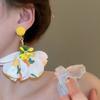 Tassel Flower Dangle Earrings Sweet Petals Stud Earrings Romantic Beach Earrings  Seaside