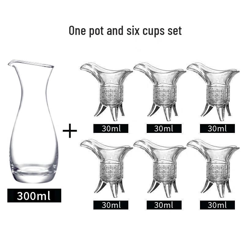OIMG Glass Baijiu Jue Cup Set