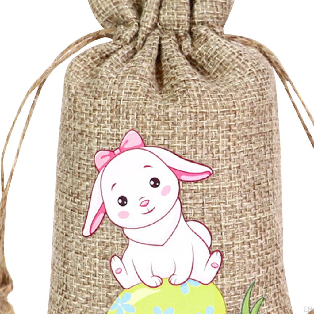 Drawstring Bag Easter Bunny Party Candy Treat for Wedding