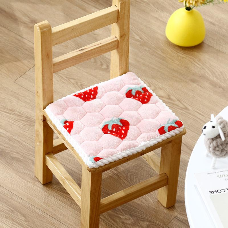 Plush Chair Cushion for Kids—Soft & Skin-Friendly, Perfect for Kindergarten Stools & Classroom Seats, Comfort for Little Ones