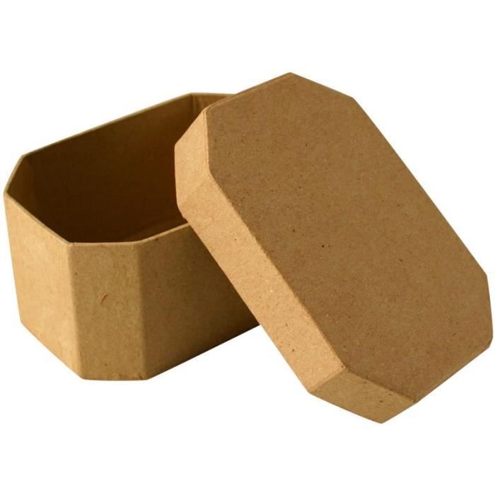 Boîte en carton - Graine créative - Octogonale - 10 cm - Décorative - Mixte