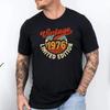 Vintage 1976 T Shirt 50th Birthday Limited Edition Born In Turning 50 Bday Vintage Stretched Homme Versatile Comfortable