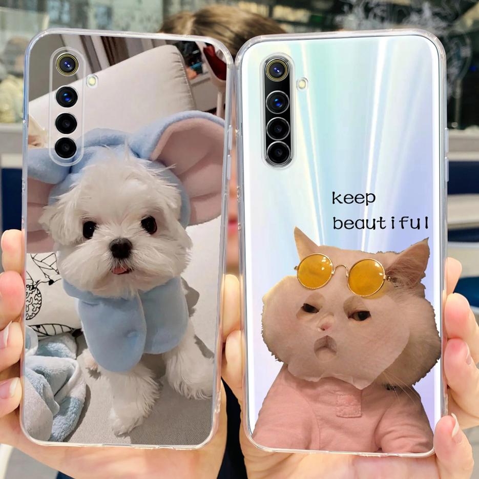 For Realme 6 Pro Case Realme 6i 6S Luxury Popular Painted Back Cover Soft Silicone Phone Case For Realme 6S 6i Realme6 Pro Shell