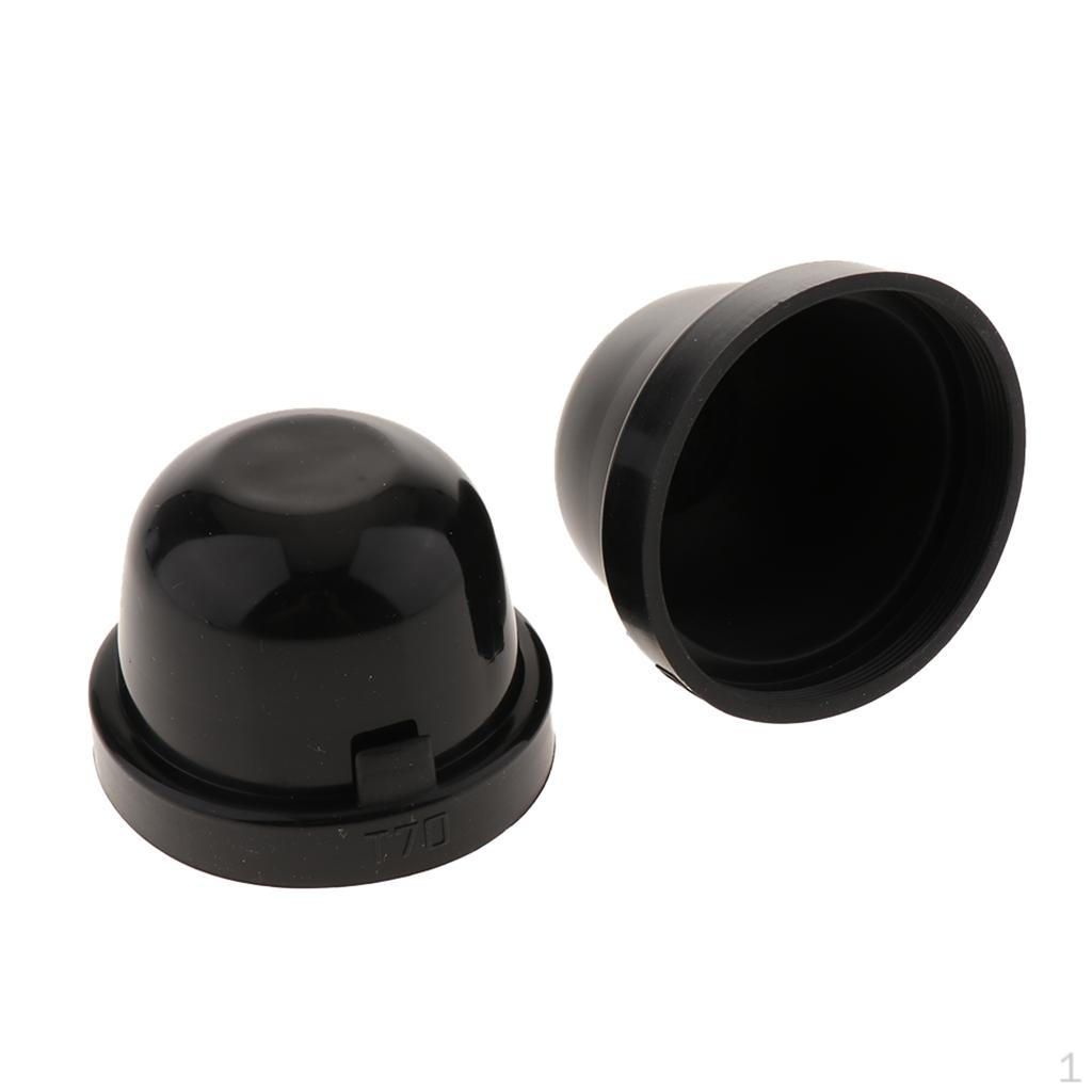 2Pcs Car Light for Rubber 70mm Waterproof