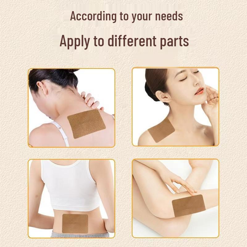 Tong Cao Tang Handmade Black Paste Patches for Cervical, Knee, Lumbar, Shoulder, and Neck Joint Relief.