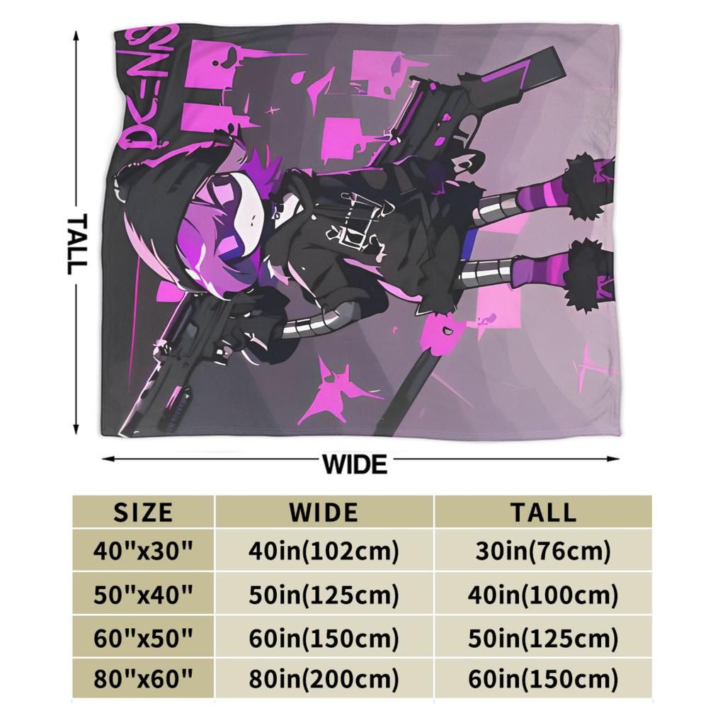 Murder Drones  Fleece Throw Blankets Uzi Doorman Aesthetic Blanket for Bed Bedroom Super Warm Bedroom Quilt,