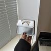 Beautiful exquisite mini square bag summer new solid color bow chain shoulder messenger bag women