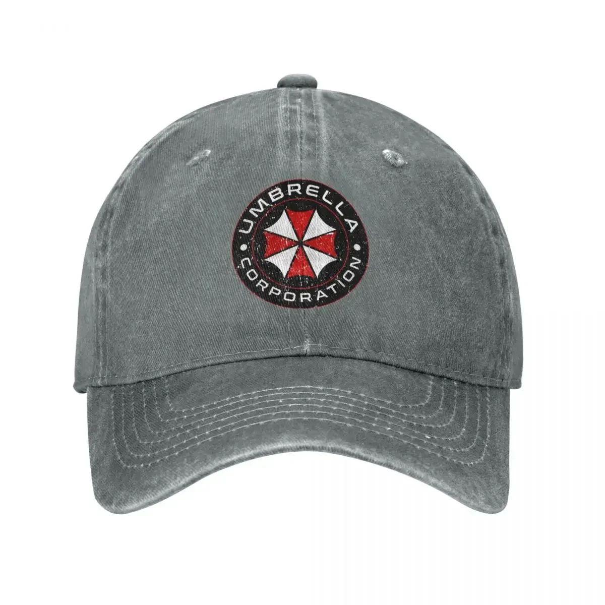 Spiel Schirme Firmenlogo Baseballkappe Resident Evils Unisex Jugendliche Hip Hop Papa-Hüte Lässig Tennis Skate Snapback Kappe Adjustable gray