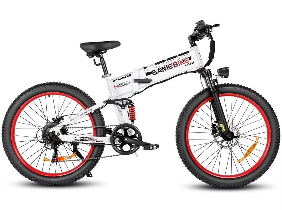 2026 populární Samebike LO26Plus 1000W elektrické skládací elektrokolo 26 palců unisex horské kolo s odnímatelnou baterií 48V 15Ah.