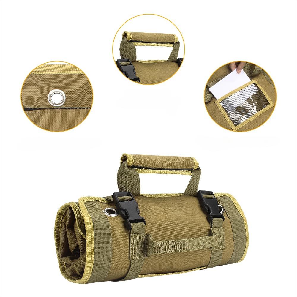 Portable, electrician, tool carrying storage bag, vehicle maintenance tool storage bag, hardware tool kit storage bag