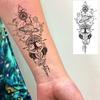 1 Sheet Geometric Planet Mountains Temporary Tattoos For Women Men Forearm Foot, Waterproof Long Lasting Realistic Tatoo Sticker