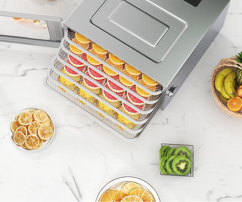 Smart 6-Layer Stainless Steel Food Dehydrator for Vegetables, Meat, Pet Snacks, and Medicinal Herbs