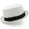 Uomo Donna Cappelli Classici in Paglia Pork Pie Fedora Cappelli da Sole Trilby Cappellini Estivi Boater da Spiaggia Outdoor Viaggio Festa Taglia US 7 1/4 UK L