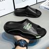 Fashion 2025 New Men's Slippers Outdoor Summer Trend Beachwear Sensation Youth Sports Dual-use Sandals Comfortable Rubber Sole