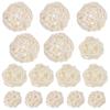 15Pcs Wicker Rattan Balls 3Cm 4Cm 5Cm Natural Craft Decoration Wedding Bridal Shower Christmas Party Hanging Ornament