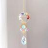 Tree of Life Faux Crystal Suncatcher, Colorful Prism Drop Pendant, Window Hanging Rainbow Maker Ornament for Indoor Outdoor Decor