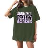 Women's Casual Letter Print Short Sleeve T Shirt for Everyday Fashion