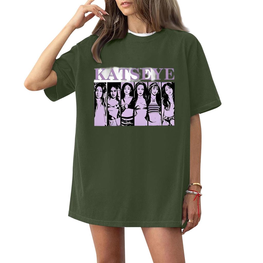 Women's Casual Letter Print Short Sleeve T Shirt for Everyday Fashion