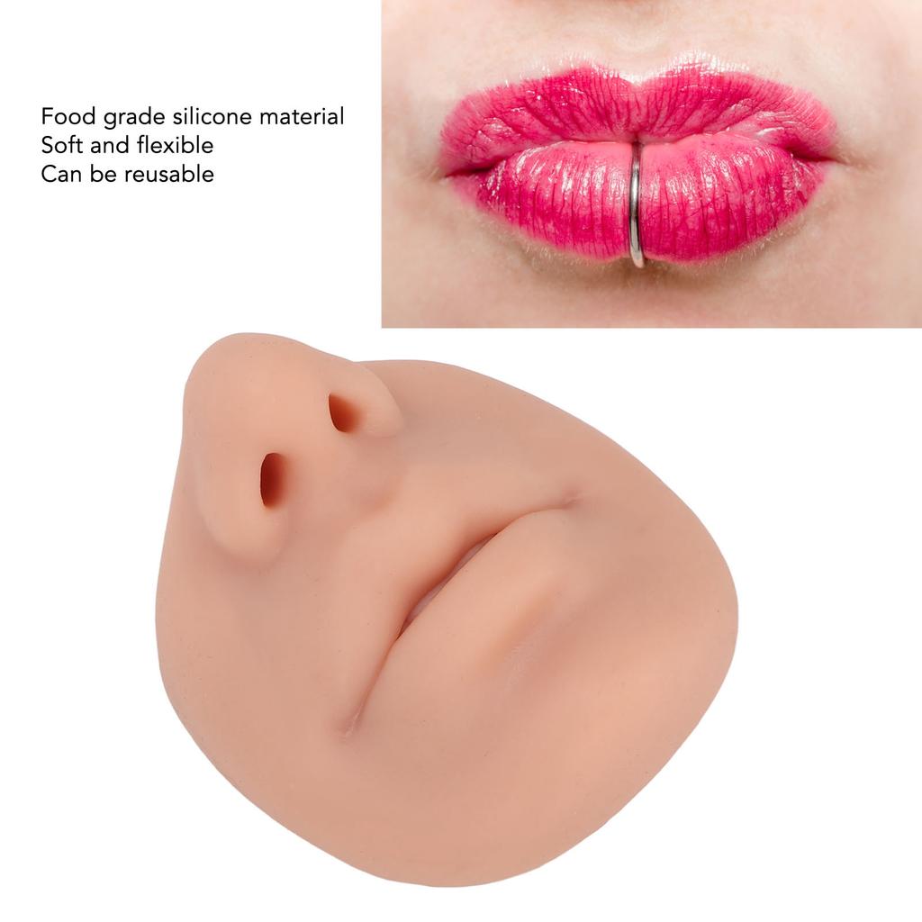 Silicone Nose Model with Mouth Flexible Soft Imitation Nose Model Reusable Nose Displays for Teaching