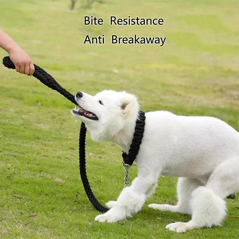 Nylon Dog Harness Leash For Medium Large Dogs Leads Pet Training Running Walking Safety Mountain Climb Dog Leashes Ropes Supply