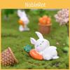 Adorable Resin Miniature Sleeping Animals Cute Pig Rabbit Cat Dog For Diy Fairy Garden