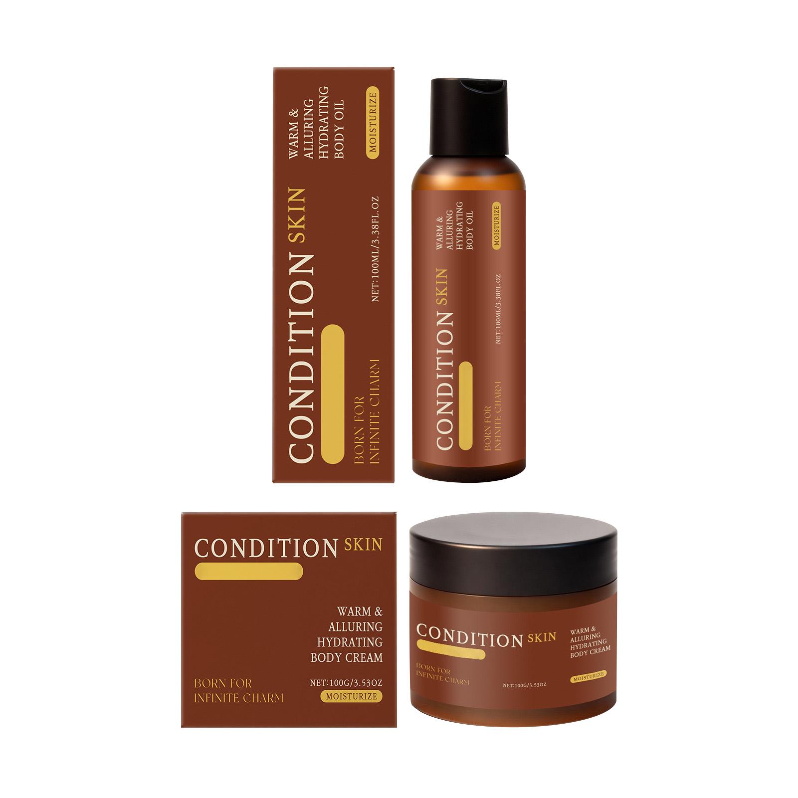 

Men s Body Butter And Body Oil Moisturize And Hydrate, Reduce Dryness And Chapping, And Have A Light And Elegant Scent 100ml+100g One Size