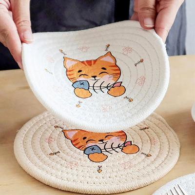 Special Design S/L Coasters Tableware Cotton Heat Insulation Pad Waterproof Bowl Dish Pot Mats for Home Kitchen