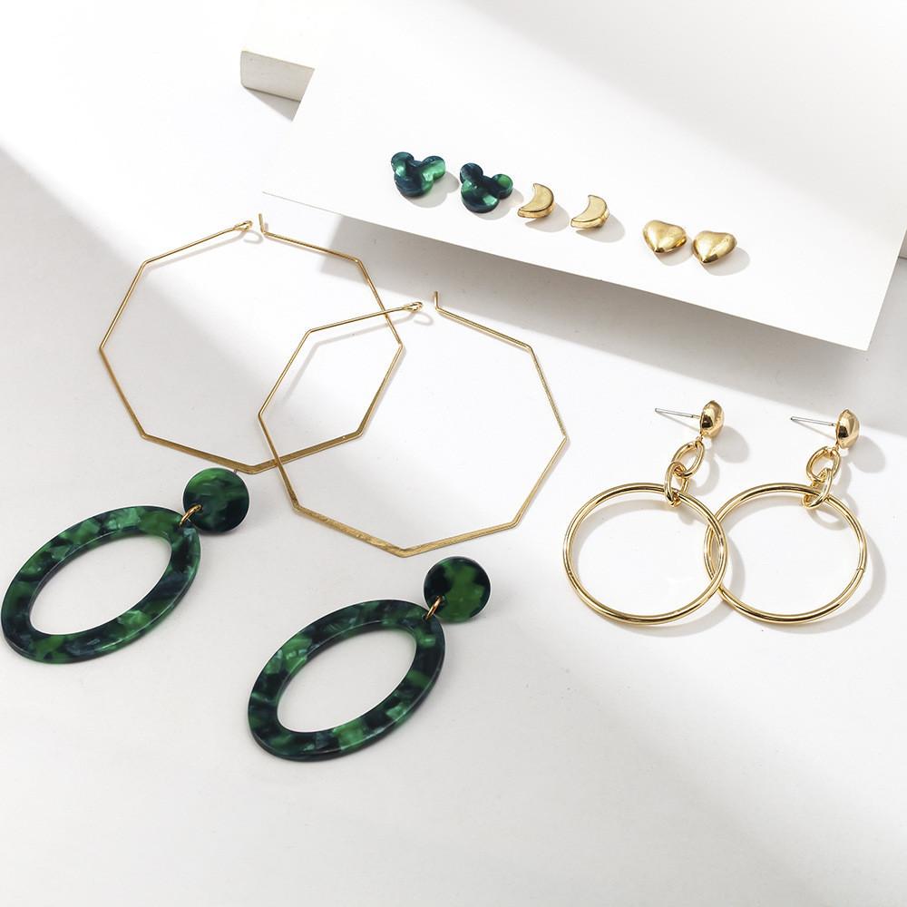 Elegant Alloy Geometric Drop Earrings Simple Plated Womens Fashion Jewelry