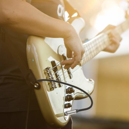 Syncwire 3m Guitar Shielded Cable [Warranty Included/For Bass, Keyboards, Amplifiers, and Drums] S-S Plug Instrument Cable