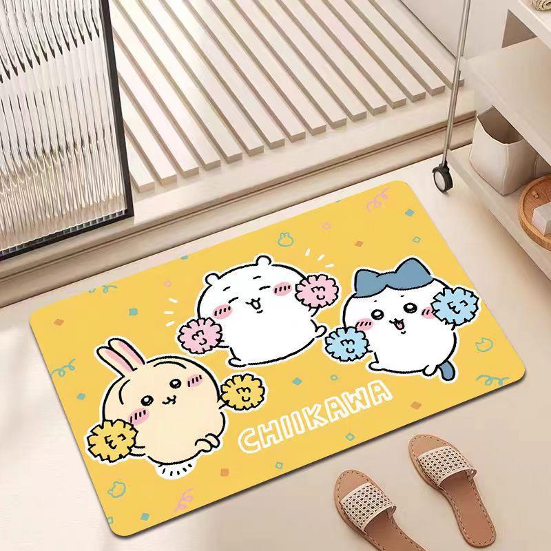 Cartoon Floor Mat Bathroom Floor Mat Entrance Door Mat Toilet Door Suction Foot Mat