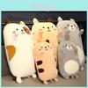 Creative Plush Cat Pillow Soft Two Whiskers Toy Comfortable Decorative Cushion For Home