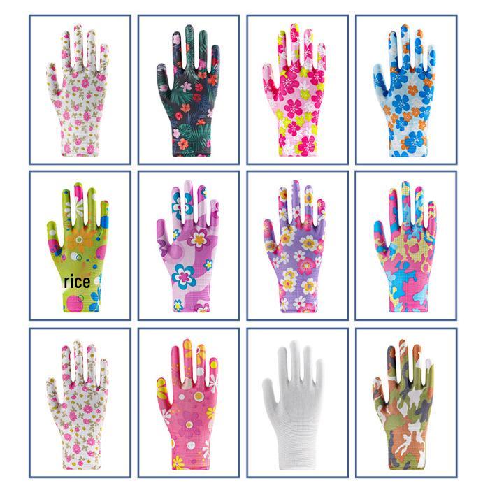 

Дышащие нейлоновые рабочие перчатки 13-го класса вязки с рисунком