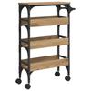 Kitchen Trolley Artisan Oak 53 x 20 x 76 cm Wood Based Panel