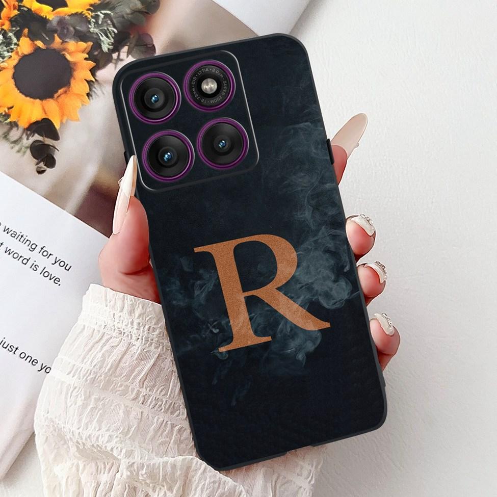 For Motorola Edge 60 Pro Case XT2507-1 Silicone Fashion Luxury A-Z Letters Shockproof Back Cover For Moto Edge 60Pro Phone Case