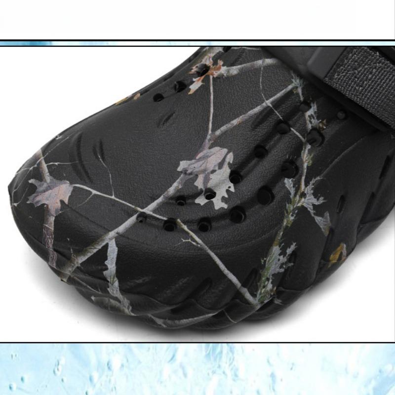 Large Size Men's Casual Shoes for Outdoor Wear, Toe Caps, Slippers, Outdoor Men's Beach Shoes