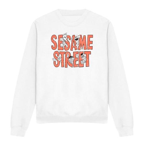 Sesame Street Unisex Adult Letters Sweatshirt
