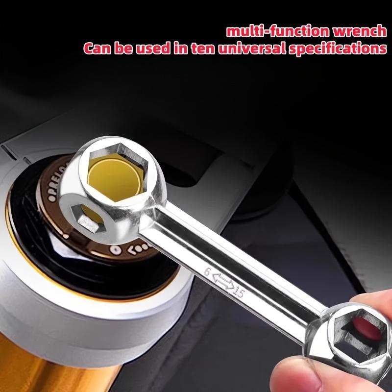 Portable 10-in-1 Universal Socket Wrench (6-15mm),Summer Multi-Function Repair Tool for Bikes,Furniture, Auto & Home Maintenance