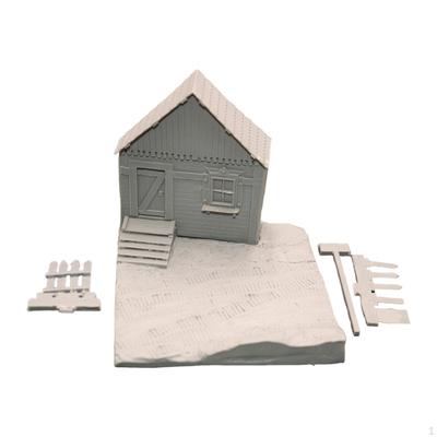 1:72 Miniature House Model Kit DIY Scene Layout Blank Prop Educational Tool Unique Micro