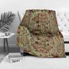 Psychedelic Geometric Tribal Pattern Blanket Mandala Ethnic Print Throw Blanket for Sofa Bed Couch Decor Gift