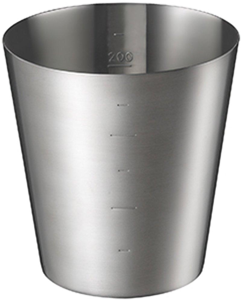 Yoshikawa EAtoCO Measuring Cup, Made in Japan, Stainless Steel, with Measurement Markings, AS0037