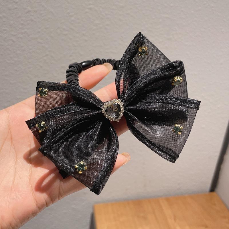 

Корейские Элегантные Банты Скранчи Женские Девушки Эластичные Резинки для Волос Аксессуары Завязка Веревка для Волос Головной Убор Украшение