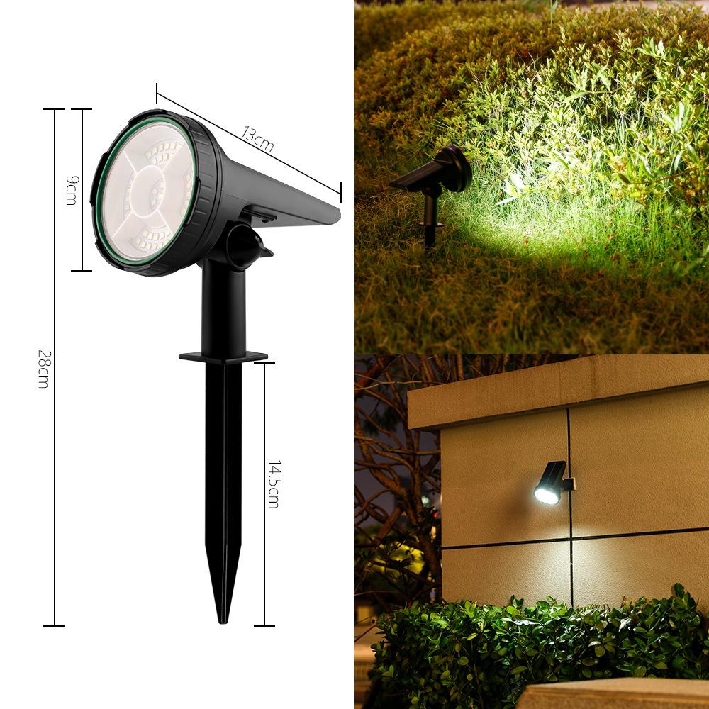 Solar Tree Lights Outdoor: Garden Lawn Decoration, Rainproof Ground Plug Spotlight Solar Spotlight