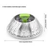 9/11Inch Stainless Steel Lotus Steaming Tray Folding Food Steamer Vegetable Fruit Food Basket Mesh Steamer Rack Cooking Cookware