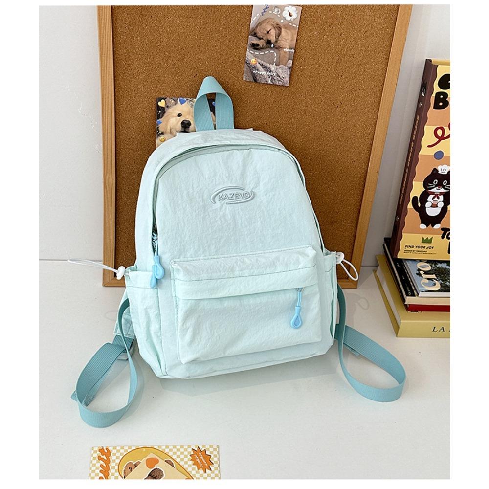 

Маленький свежий литературный рюкзак для девочки, рюкзак для учеников средней школы, однотонный, отдел, легкий, универсальный, школьный рюкзак большой вместимости no specification