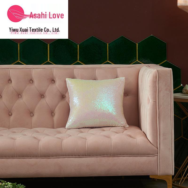 

Чехол для подушки с пайетками на тему Рождества и Нового года с трансграничным принтом - без сердцевины 40x40cm